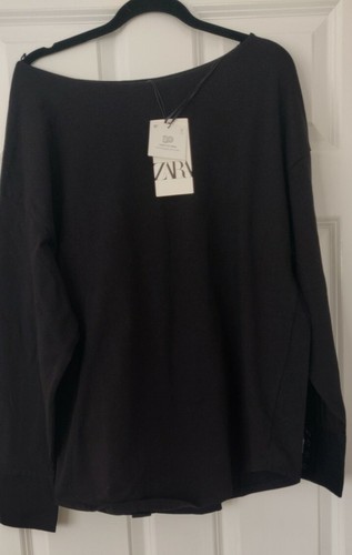 Ladies zara black top - black,