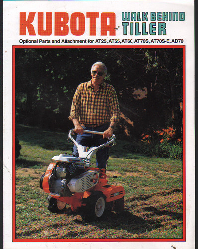 Kubota walk behind tiller - kubota,