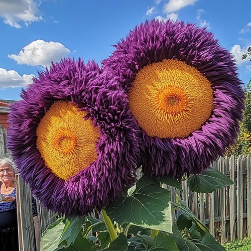 Yellow purple giant teddy - giant,