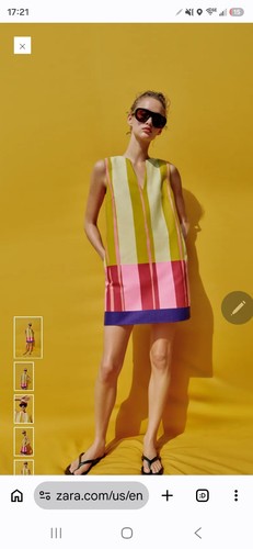 Zara mini dress size cotton - dress,