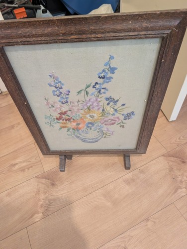 Antique oak fire - fire, screen