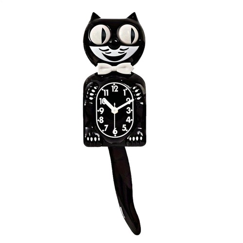 Vintage black cat clock kit - vintage,