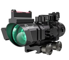 CVLIFE WolfProwl 4x32 Tactical Rifle Scope Red & Green & Blue MR