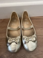 Girls H&M Gold Shoes EUR Size