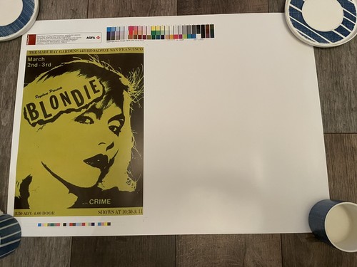 Blondie promo proof poster for - blondie,
