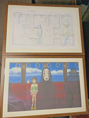 Spirited away animation cel - spirited,