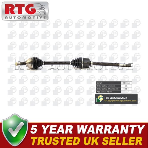 Front right driveshaft fits - front,