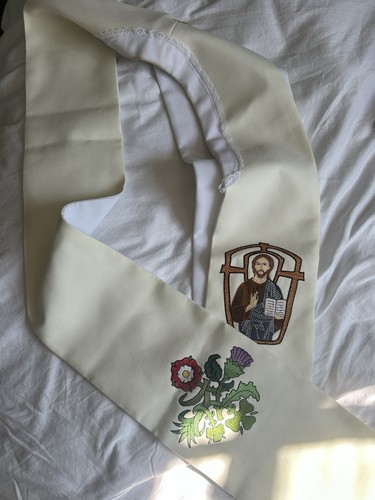 Clergy stole with embroidered - stole,