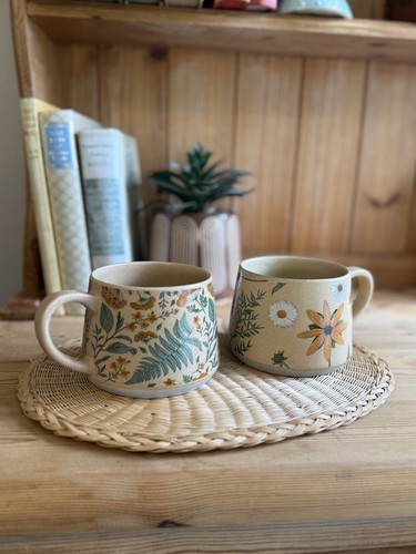 Set large brown botanical - set,