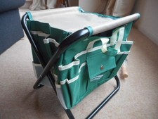 GardenHOME Garden Tool Set,  7 Piece Tool Set, Heavy Duty Folding Stool