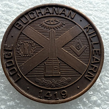 Scotland Masonic Token - Lodge Buchanan Killearn No. 1419 - Scottish Penny Coin