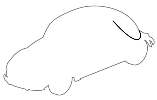 Engine lid seal beetle - lid,