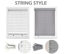 Faux wood venetian blinds - wood, 50mm