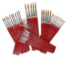 Single Handmade Sable Artist Paint Brushes Sizes 000 To 10 + Multibuy Discount
