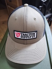 Tractor Supply Co Truckers Hat Olive Green Black Snapback Mesh Farmer Cap