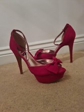 RED BOW SUEDE High HEEL