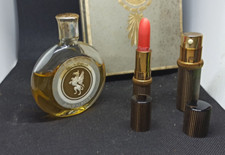 JEAN D'ALBRET ECUSSON PERFUME + LIPSTICK + COLOGNE RARITY ANTIQUE ELEGANT