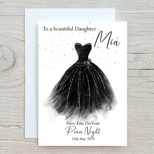Personalised prom card school - personalised,