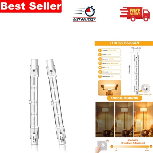 J118 linear halogen bulbs 500w - linear,