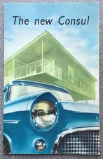 FORD CONSUL Car Sales Leaflet Brochure 1956 #8920/256