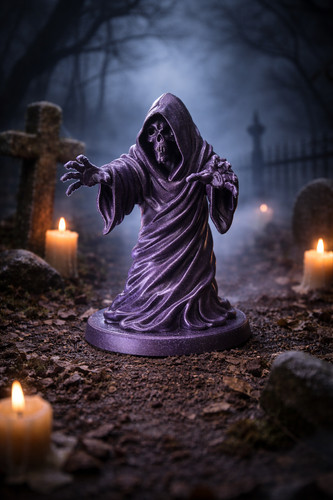 Hooded grim reaper figure - hooded,