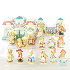 CHERISHED TEDDIES Bundle 14x Figures Club Membears Badges Backdrops Enesco - BSP