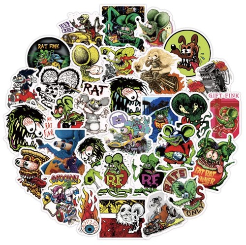 Rat fink stickers - rat,