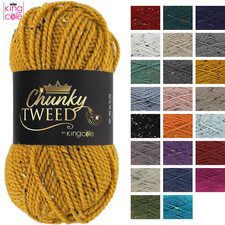 King Cole Chunky Tweed - All Colours Knitting Wool Yarn Craft Crochet