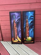 2x Havana Club Rom  Old beautiful paintings In Oil Size: (67cm x 27cm)