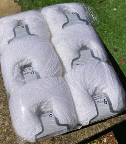 Angora yarn white - yarn, 50gr
