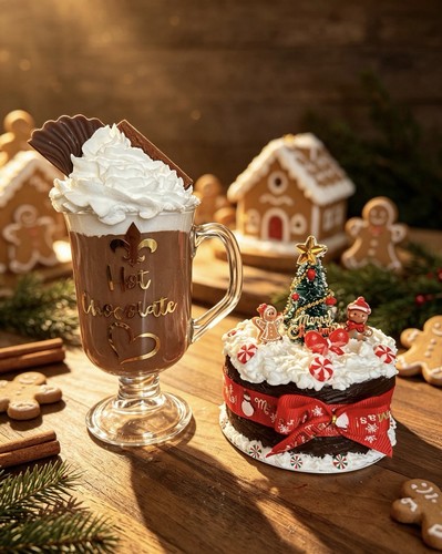 Fake artificial hot chocolate - hot,