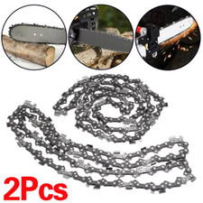 2x 14 Inch Chainsaw Saw Chain Blade Pitch 3/8 0.050 Gauge 52DL Drive Links UK