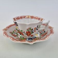 Antique 19th Century Meissen Cup And Saucer Kakiemon Style Decorated Flowers 