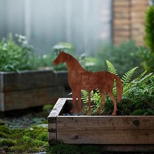 Horse garden stake plaque - garden,