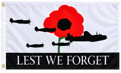 Lest forget flag 3ft 2ft - forget,
