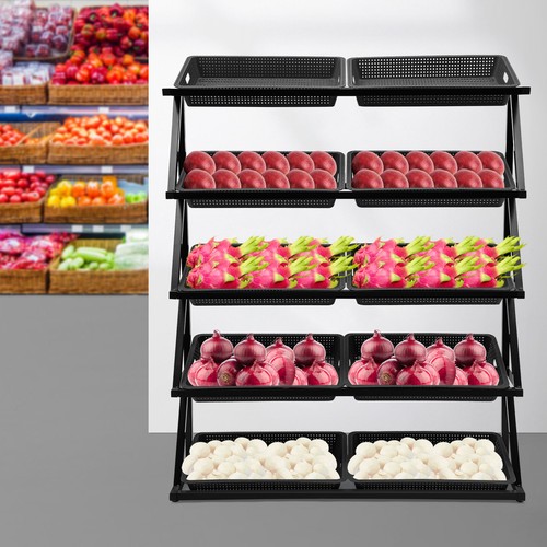 Tier market shelf with - 5-tier,