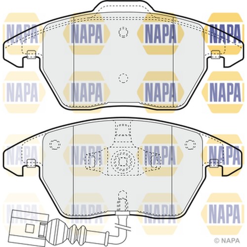 Brake pads set for - brake, caddy