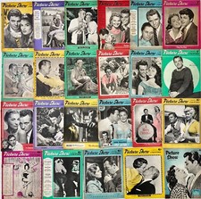 23 x Picture Show Magazine 1958 1959 Audie Murphy Ingrid Bergman Robert Mitcham