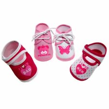 Newborn Baby Girl Pram Crib Cot Terry Cotton PINK Booties Bootees - 0-4 Months