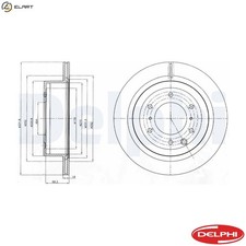 2x BRAKE DISC BG4263 FOR