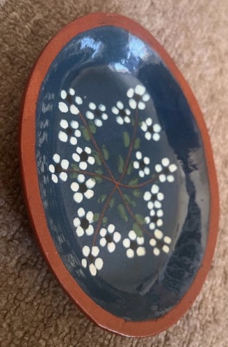 Vintage wetheriggs blue oval - blue,