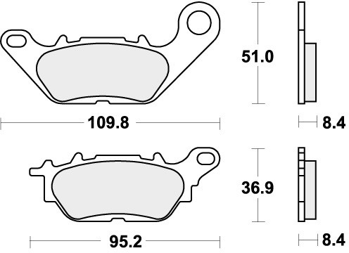 Sbs brake pads - brake, for