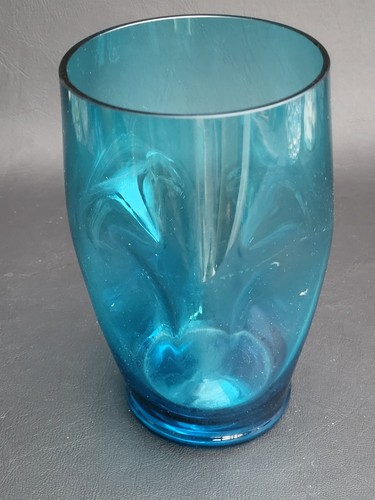 Blenko turquoise pinched - turquoise, glass
