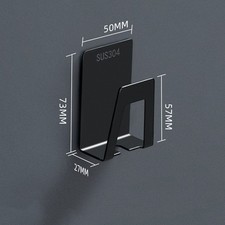  1PC Stainless Steel Toothbrush Cup Holder Wall Suction Type Hanging Rack Simple