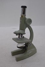 Vintage Regent Student Microscope with Wooden Case and Accessories