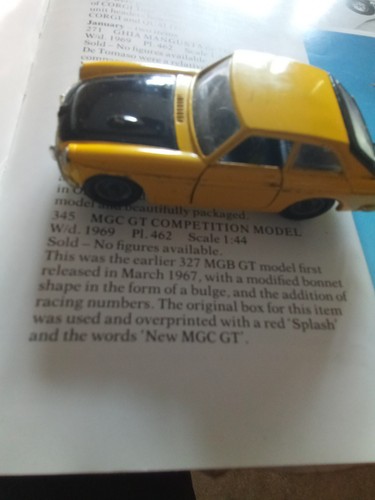 Corgi 345 mgc car - corgi, gt