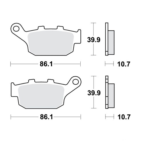 Sintered brake pads trw lucas - pads,