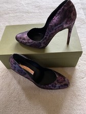 RUPERT SANDERSON 3 36 purple pumps  Stiletto Court Shoes high heels