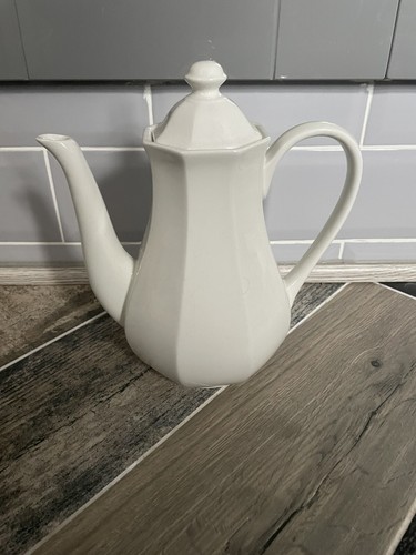 Large white hexagonal - hexagonal, coffee