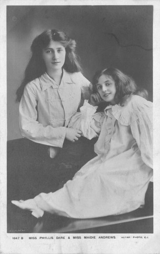 Postcard edwardian actresses - -,